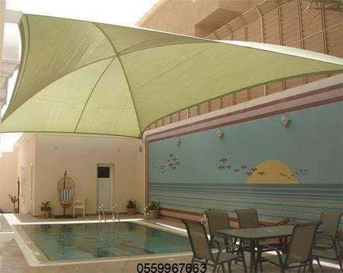 تفصيل مظلات مسبح حي الصحافة